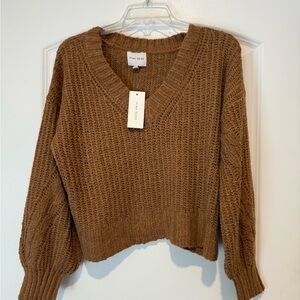 Pink Rose Women's Brown Sweater
